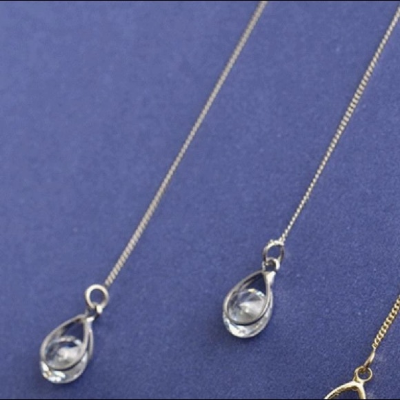 NEW!๐๐GORGEOUS๐PLATINUM PLATED CZ THREADERS๐๐ - Picture 4 of 8